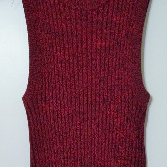 ALC Marie Crew Neck Sleeveless Red Cropped Knit Top Tank Small EUC  $87 - Picture 6 of 9